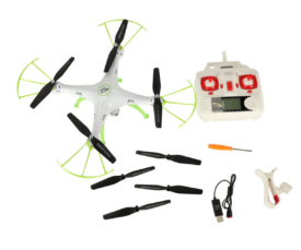 Droon SYMA X5HW 2.4GHz RC Wi-Fi kaameraga, valge