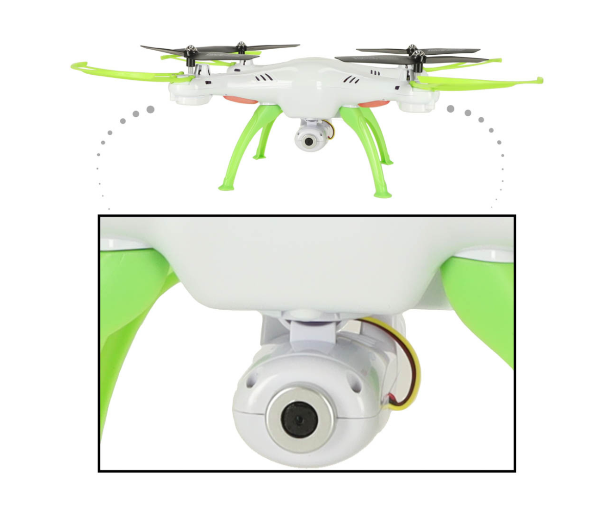 Droon SYMA X5HW 2.4GHz RC Wi-Fi kaameraga, valge