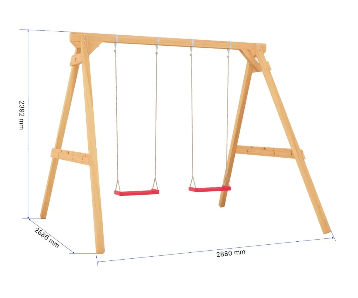 Kahekohaline kiigeraam Berit nelikantpuit (immutatud)