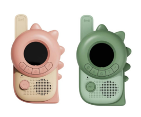 Laste Walkie Talkie Zoo, Dino Pink x Dino Green1