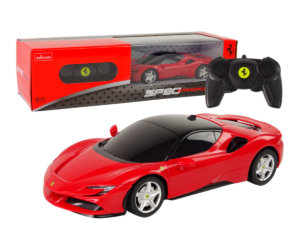 Puldiauto Ferrari SF90 Rastar 18cm, punane