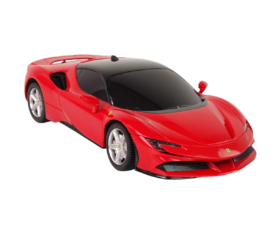 Puldiauto Ferrari SF90 Rastar 18cm, punane