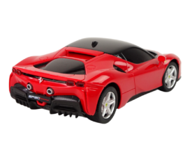 Puldiauto Ferrari SF90 Rastar 18cm, punane