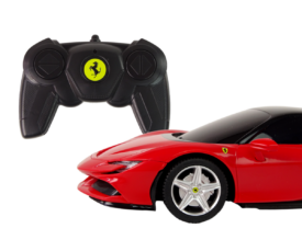 Puldiauto Ferrari SF90 Rastar 18cm, punane