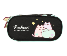 Armas koolipinal Pusheen kassiga, must