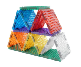 Cleverclixx magnetklotsid Brick Tiles Intense LEGO 16-osaline