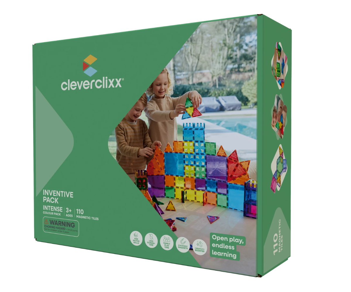 Cleverclixx magnetklotsid Inventive Pack Intense 110-osaline