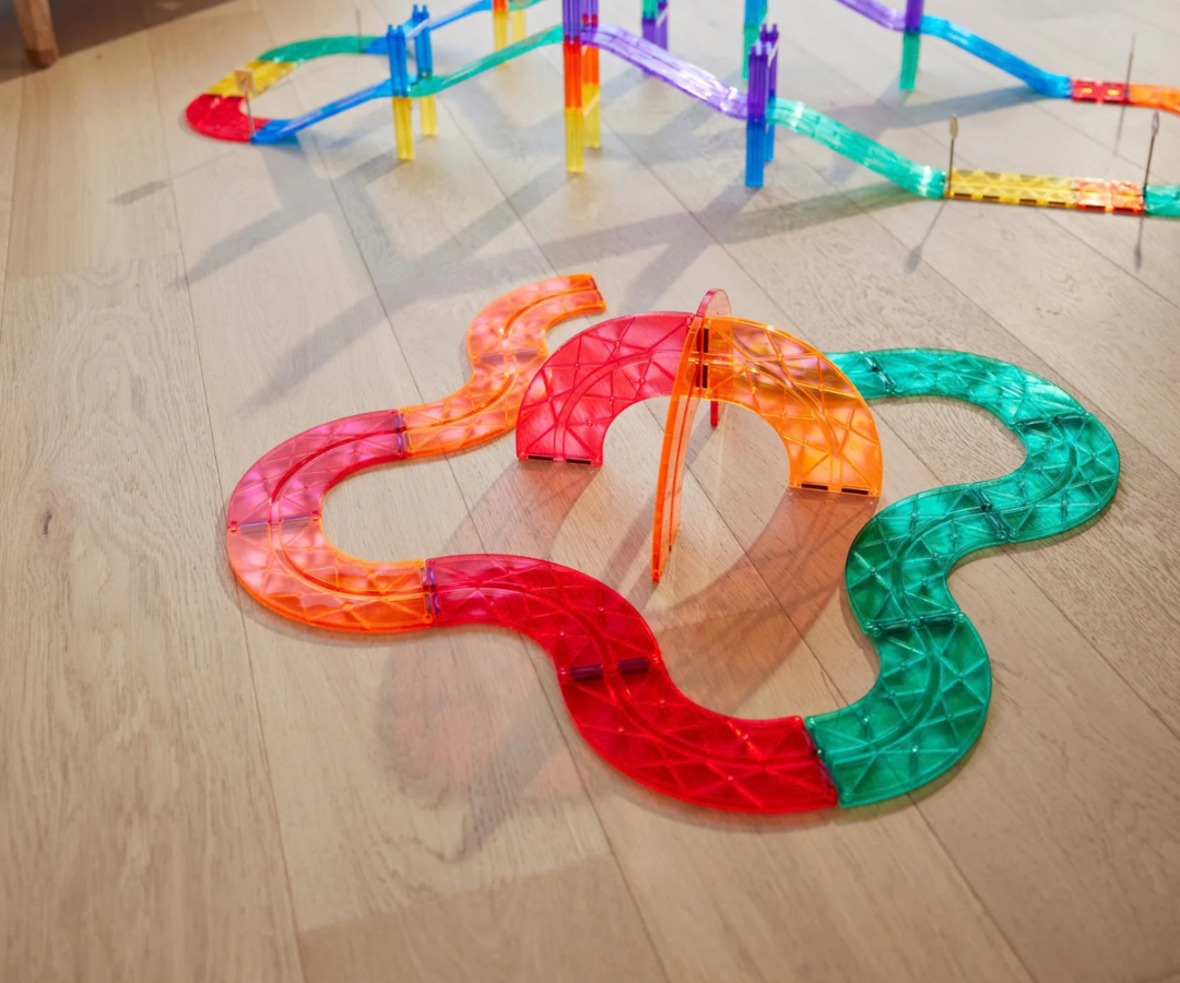 Cleverclixx magnetklotsid Race Track Curves lisakomplekt 15-osaline