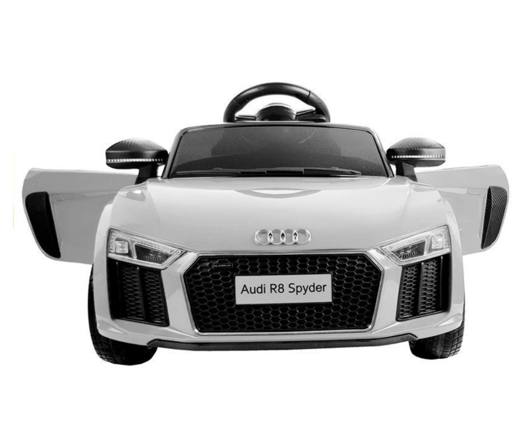 Laste elektriauto Audi R8 Spyder 2x45W valge, puldiga