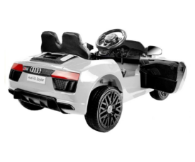 Laste elektriauto Audi R8 Spyder 2x45W valge, puldiga