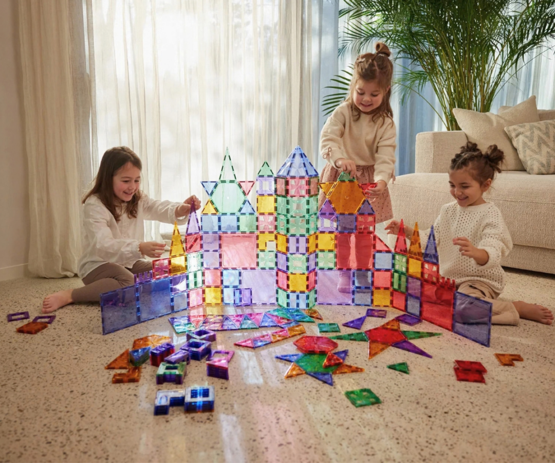 Cleverclixx magnetklotsid Large Creative Pastel 125-osaline