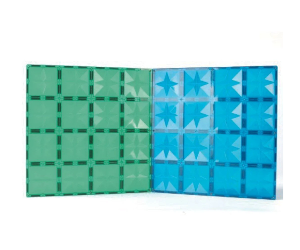 Cleverclixx magnetklotside suured plaadid 2tk, sinine-roheline