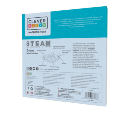 Cleverclixx magnetklotside suured plaadid 2tk, sinine-roheline