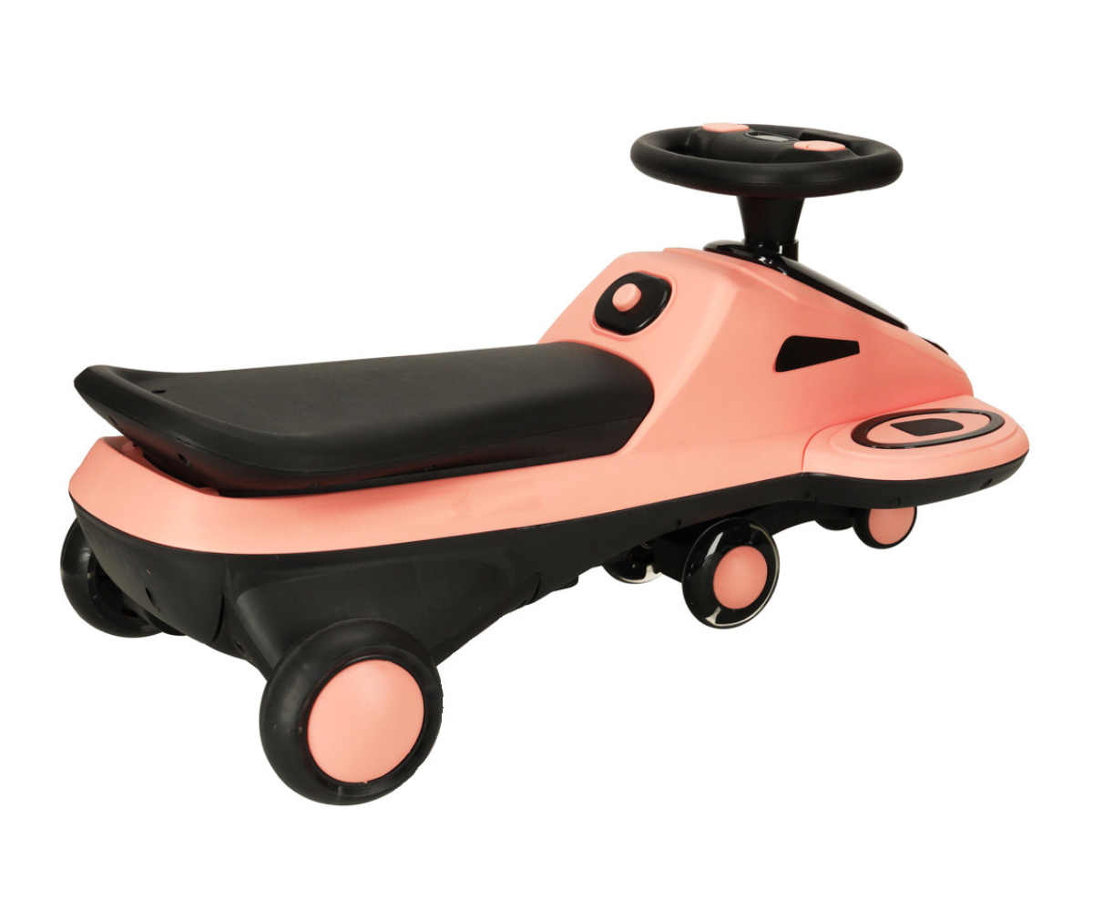 Gravitatsiooniline sõiduk LED-tulede ja muusikaga 74cm, roosa-must