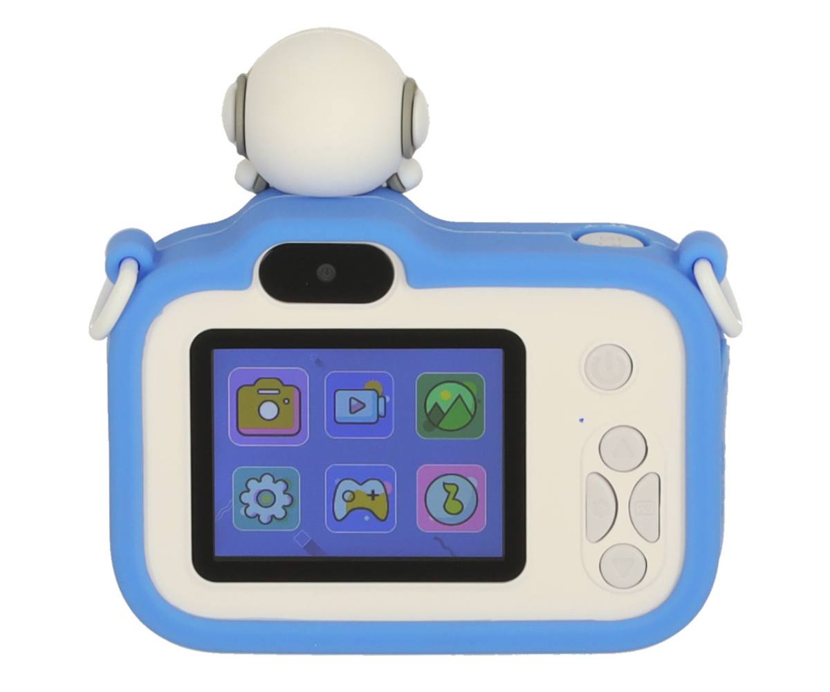 Kosmonaut lastekaamera külgvaade kompaktse disainiga