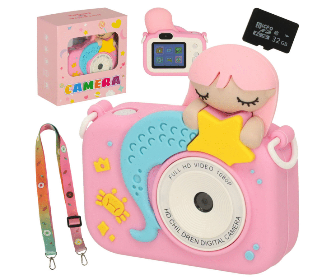 Roosa Merineitsi laste digitaalne kaamera eestvaates