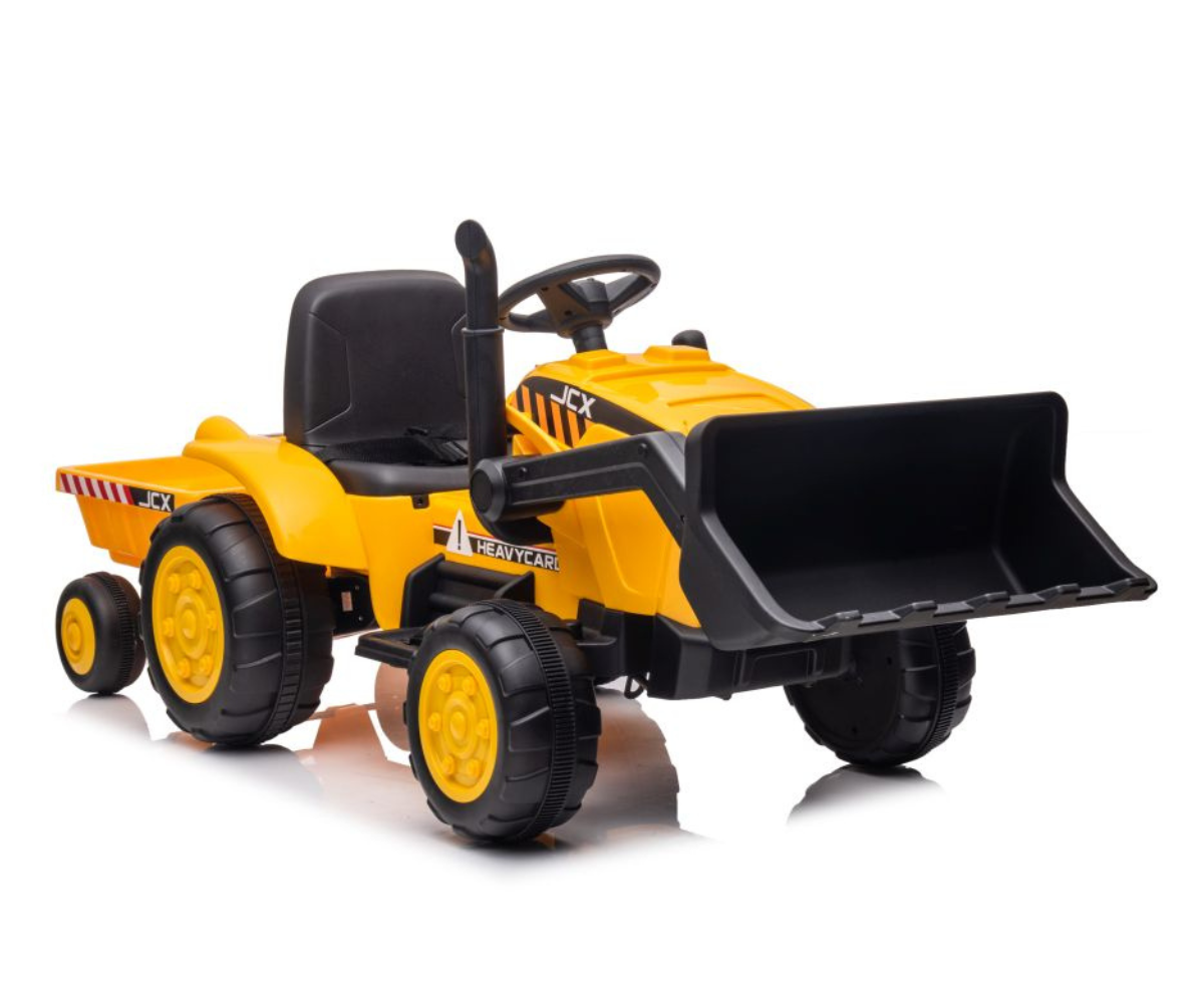 Laste elektriline traktor haagisega S617 2x45W - oranž