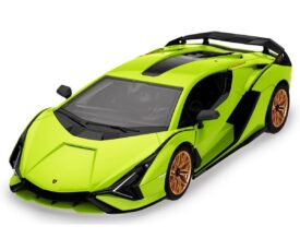 Roheline Lamborghini Sian FKP 37 ehitusplokkidest mudelauto, 64 elementi, avatavate uste ja realistlike detailidega