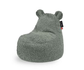 Kott-tool Qubo™ Teddy Cloud FLUFFY FIT, roheline värv, pehme ja mugav disain.