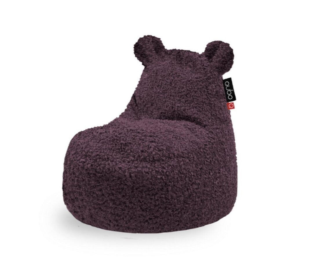 Kott-tool Qubo™ Teddy Currant FLUFFY FIT, pehme ja mõnus istumine