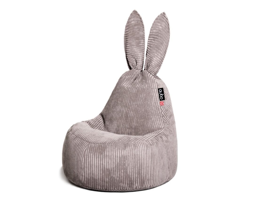 Kott-tool Qubo™ Baby Rabbit Country FEEL FIT hall värviga, millel on lõbus jänese kõrvade disain.