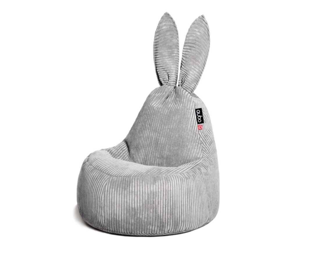 Kott-tool Qubo™ Baby Rabbit Urban FEEL FIT hall värv koos pikkade kõrvadega