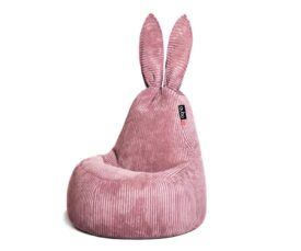 Kott-tool Qubo™ Mommy Rabbit Brick FEEL FIT roosa variand, millel on põssa kõrvad.