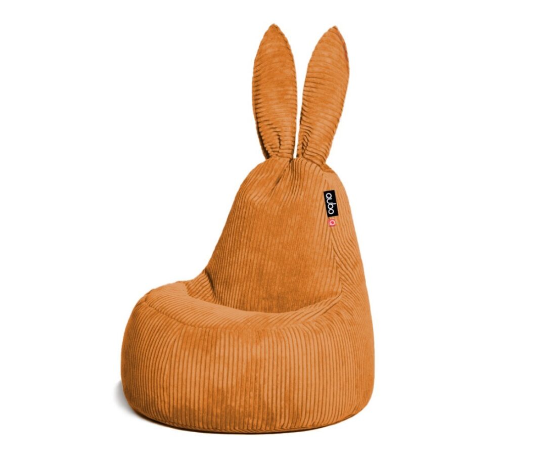 Kott-tool Qubo™ Mommy Rabbit Caramel FEEL FIT, pehme ja mugav tool, ideaalne lastetoa sisustamiseks.