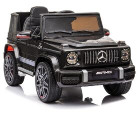 Laste elektriauto Mercedes G63 AMG – must, esikuva detaile.