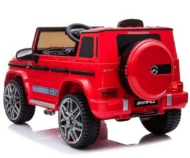 Laste elektriauto Mercedes G63 AMG – punane taganägemine