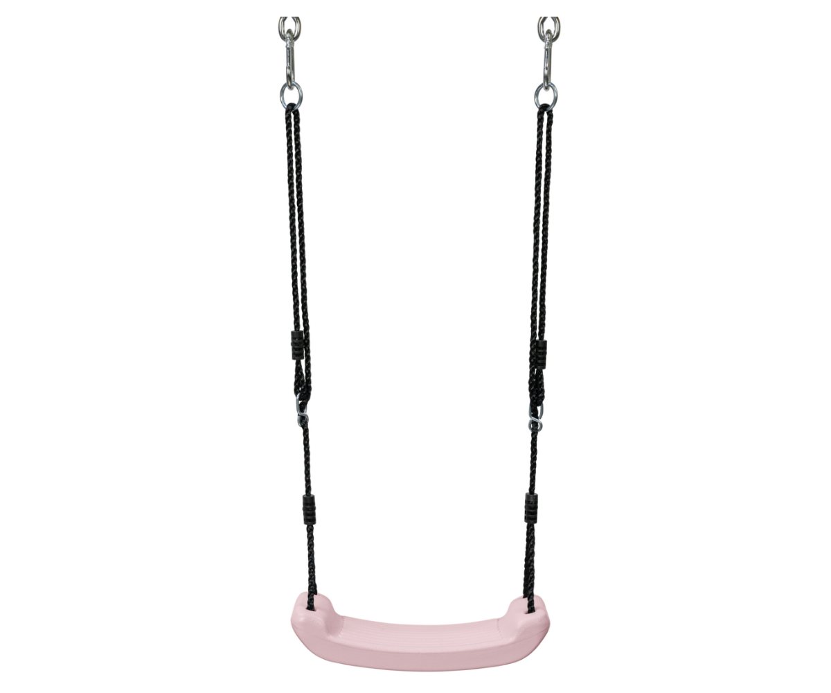 Reguleeritavate nööridega pastelne roosa kiigeiste aeda