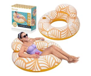 Ujumisrõngas seljatoega Bestway 117cm (43643), mugav istumine vees