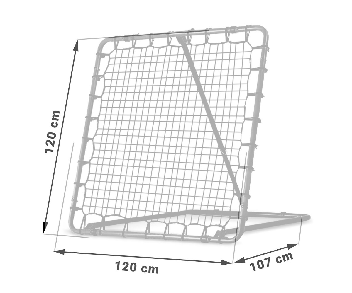 Treeningvärav Rebounder Neo-Sport 120x120cm mõõtmed 120 cm x 120 cm