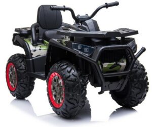 Elektriline laste ATV Quad XMX607 4x45W camo värvitud, esipoolse vaatega.