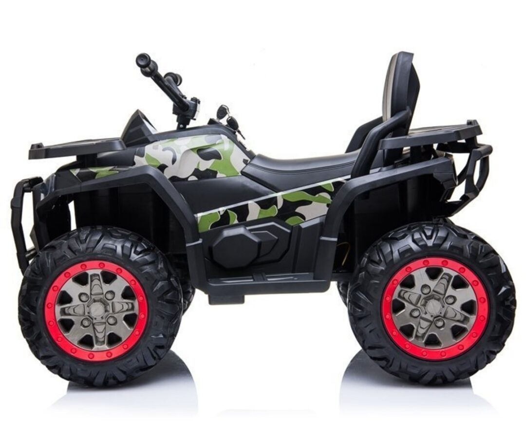 Elektriline laste ATV Quad XMX607 4x45W camo värvitud, külgvaade.