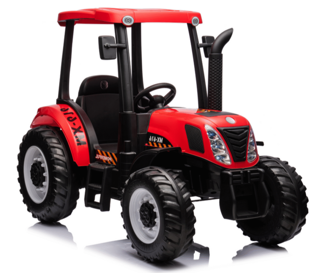 Elektriline traktor A011 24V 2x200W – punane, detailne esiplaan