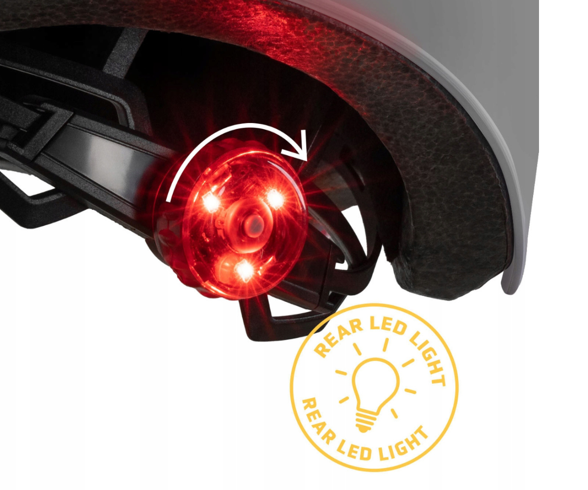 Cariboo kiiver S 2.0 LED-tulega (51–55 cm) sinine (pruunid rihmad)