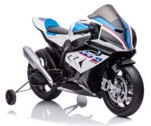 Elektriline mootorratas BMW HP4 Race JT5001 2x45W – valge, elegantne külgvaade