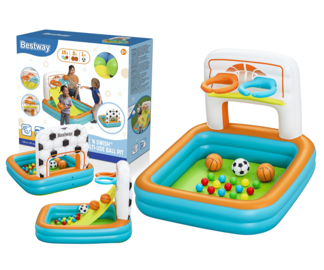 Täispuhutav mänguväljak 120×107×84cm – Bestway 52728 koos erinevate pallidega.