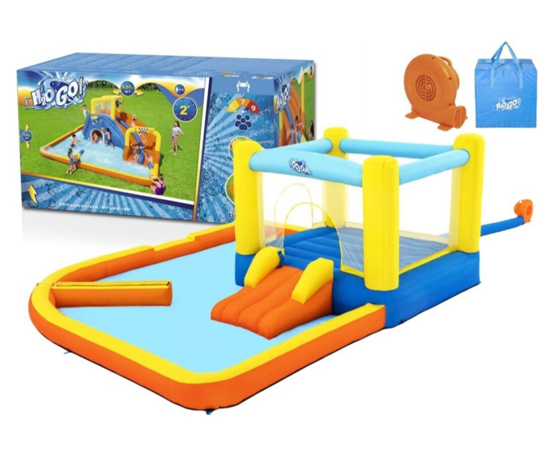 Täispuhutav mänguväljak 365×340×152cm – Bestway 53381, pakendiga.