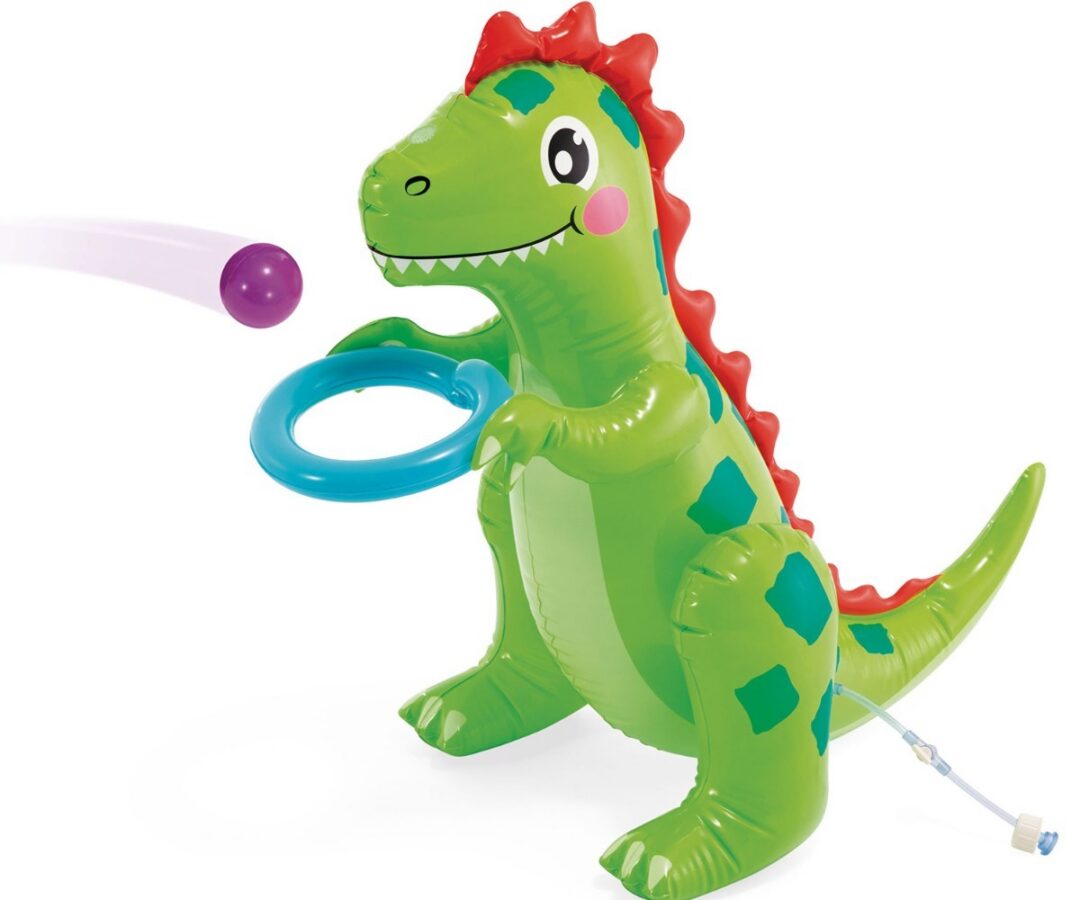 Dinosauruse kujuline mänguasi Täispuhutav mänguväljak Dino Park Intex 56139.