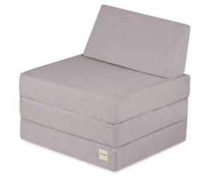 kokkuvolditav tugitoolvoodi lastele hallist lambakangast plush nest