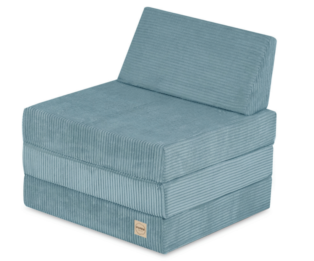 helesinine kokkuvolditav tugitoolvoodi lastele plush nest
