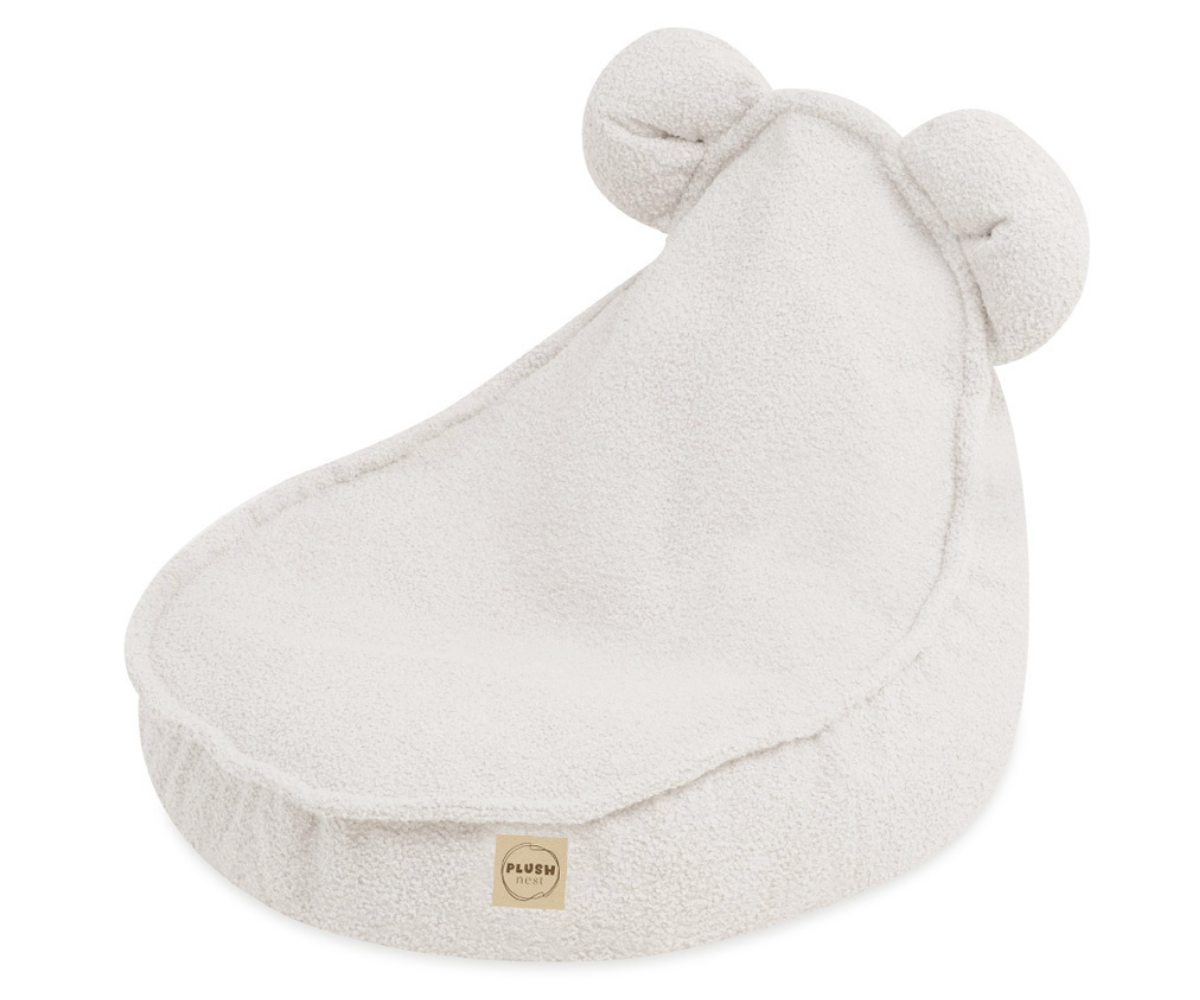 Kott-tool lastele Plush Nest Huggy Bear Lamb - kreemjas