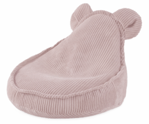 Kott-tool lastele Plush Nest Huggy Bear Velvet - heleroosa