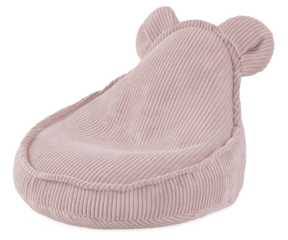 Kott-tool lastele Plush Nest Huggy Bear Velvet - heleroosa
