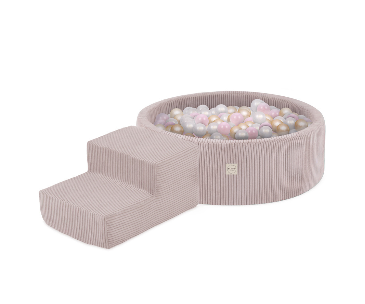 Pallimeri 90x30cm astmega + 200 palli Plush Nest – heleroosa velvet