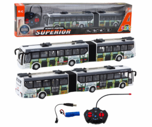 puldiga juhitav RC linnatrollibuss LED tuledega