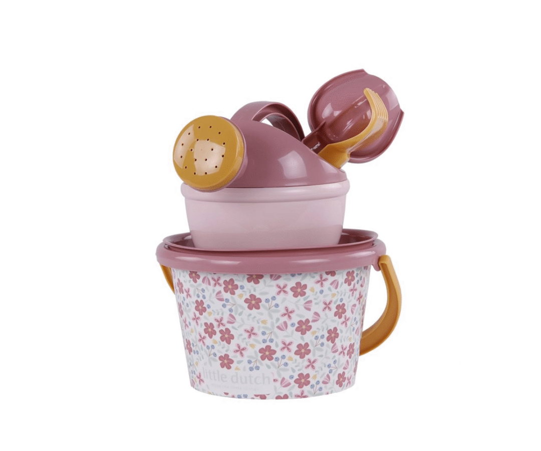 Rannakomplekt 5-osaline Pink Flowers Little Dutch