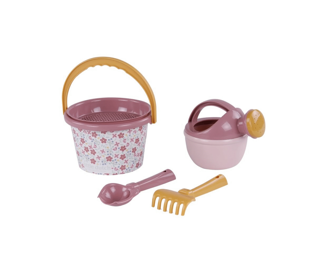 Rannakomplekt 5-osaline Pink Flowers Little Dutch